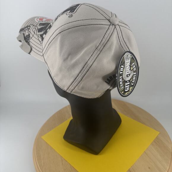 Git-R-Done Larry The Cable Guy Adjustable Hat Tan w/Built-in Bottle Opener - Picture 5 of 13
